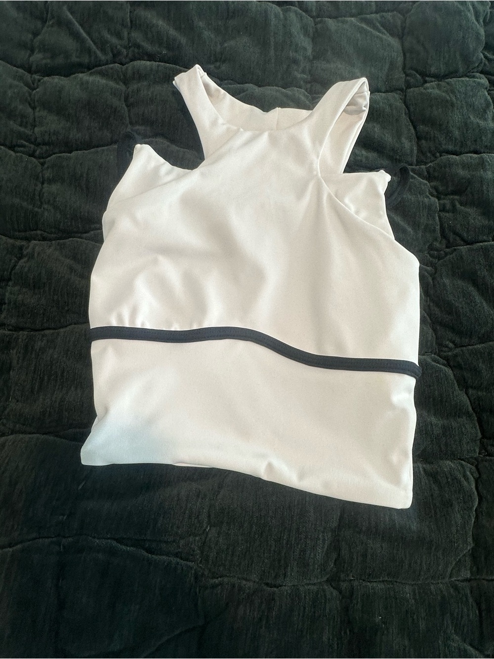 FIVE Dance wear White Athletic Top with Racerback